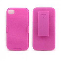 Holster Combo Case for iPhone 4S / 4 (Pink)
